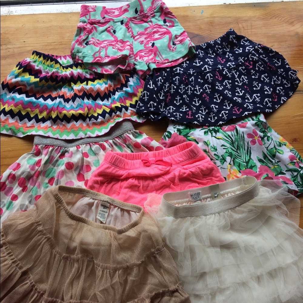 A whole bunch of skirts 4t